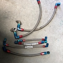 バイク　オイルクーラーメッシュホース