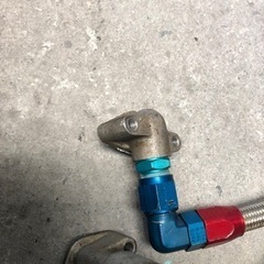 バイク　オイルクーラーメッシュホース