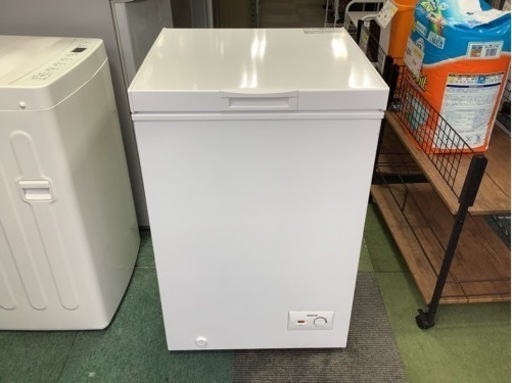 【リサイクルサービス八光】2022年製　山善 冷凍庫 フリーザー 100L 上開き YF-C101 W
