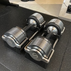 ライシン製可変式ダンベル/美品/32kgまで可変