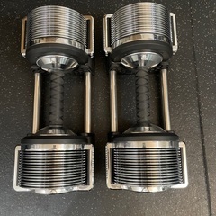 ライシン製可変式ダンベル/美品/32kgまで可変
