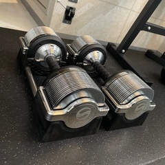 ライシン製可変式ダンベル/美品/32kgまで可変