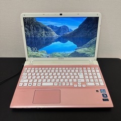 SONY ノートパソコン ピンク メモリ8GB SSD 新品マウス　