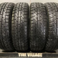【TOYO GARIT GIZ 155/65R14】スタッドレス【ダイハツ 純正ホイール 14インチ 4本 4.5J4HPCD100+45】バリ溝 タント ムーヴ等　(MTC514)クレジットカード QRコード決済可能
