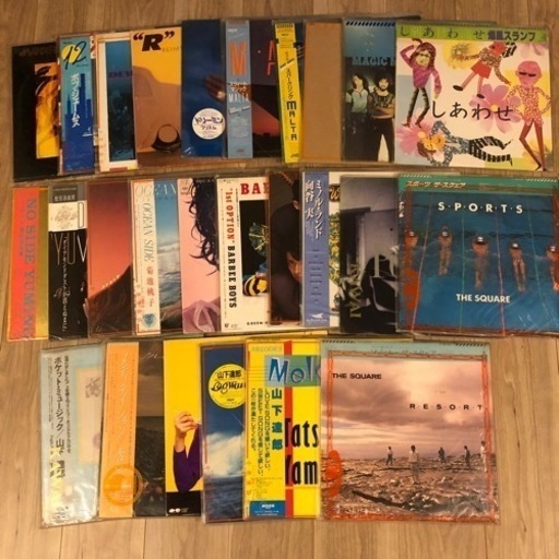 LP 邦楽　洋楽　27枚セット　美品　山下達郎　バービーボーイズ　松任谷由実　松田聖子　the square サンタナ　レベッカ　杏里　菊池桃子他