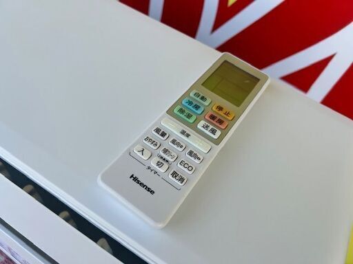 2021年製 美品 Hisense ハイセンス ルームエアコン HA-S22D-W □6畳  
