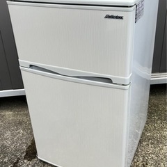 埼玉 東京都 配達設置無料 アビデラックス 冷凍冷蔵庫 96L 縦縞模様