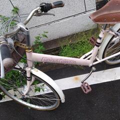 【無料】自転車　26インチ（一応ピンク）