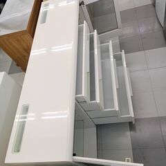 ☆ジモティ割あり☆ キッチンカウンター ホワイト H86×D45×W170 