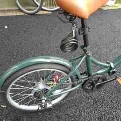 中古自転車 3040 美品！ 購入後半年 20インチ 6段ギヤ ワイヤー錠
