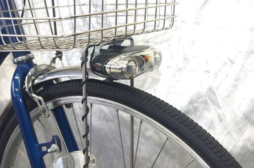 商談中「中古」27インチシティ/オートライト/外装6段変速/ブルー