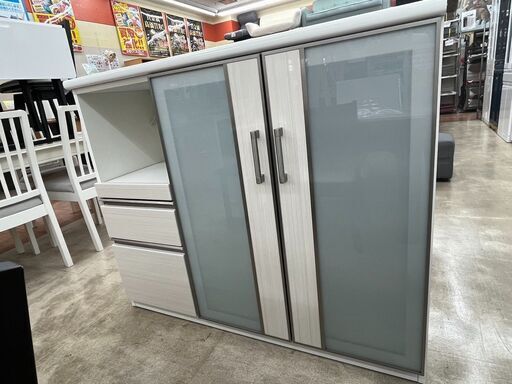 オシャレ家具キッチンカウンター NITORI ニトリポスティア ハイグロス808
