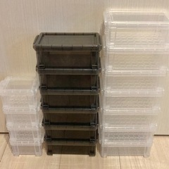 【御成約済】 DAISO収納BOX詰め合せ17個（未使用、美品）