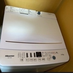 配送可 Hisense 洗濯機 4.5kg 軽使用