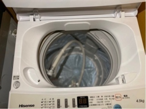 配送可 Hisense 洗濯機 4.5kg 軽使用