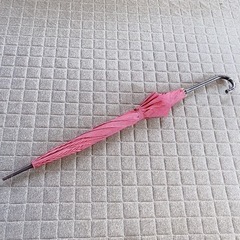 濃いピンク 長傘 婦人傘　