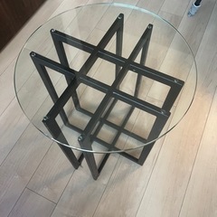 FUJIEI 藤栄　ガラスサイドテーブル　