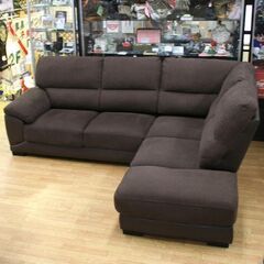 布張りカウチソファ ニトリ ウォール3KD LC DBR ダークブラウン 2分割 背もたれ取り外し可能 L字ソファー NITORI 長椅子 札幌市 清田区 平岡 布張りカウチソファ ニトリ ウォール3KD LC DBR ダークブラウン 2分割