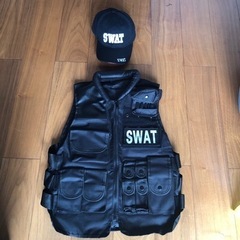 SWAT 特殊部隊　ベスト　帽子　防弾チョッキ　コスプレ　警察　...