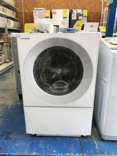 【FU819】パナソニック Panasonic NA-VG740L-W  ななめドラム式洗濯機 Cuble(キューブル) 洗濯・脱水7kg/乾燥3.5kg 左開き マットホワイト  大家族  ファミリータイプ  クリーニング済 堺市 深井 【ジャングルジャングル深井店】