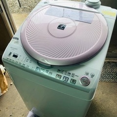 ♦️SHARP電気洗濯乾燥機【2013年製】ES-TX820-P