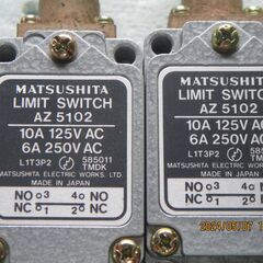 こだま両用機ヘリ付け機械用リレー、センサー、リミットスィッチ等