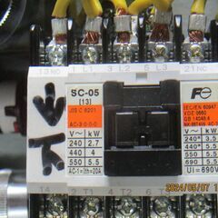 こだま両用機ヘリ付け機械用リレー、センサー、リミットスィッチ等