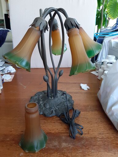 アンティーク】リリーランプ テーブルランプ リリーランプ シェード