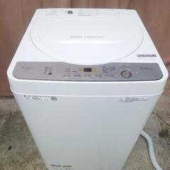 【配達&設置可】SHARP 洗濯機 5.5kg  風乾燥機能 E...