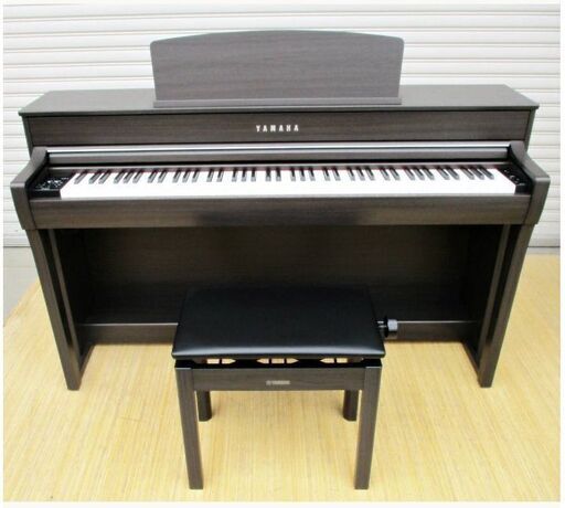 美品　高年式　2021年製　YAMAHA　電子ピアノ　CLP-745DW　動作良好　Clavinova　88鍵盤　ダークウォルナット調　木製鍵盤　ヤマハ