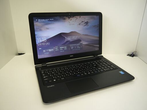 【お渡し済み】NEC Windows10 15.6型ノートPC 第5世代Corei5 + SSD + メモリ12GB + WEBカメラ【メンテナンス済み】（002491）