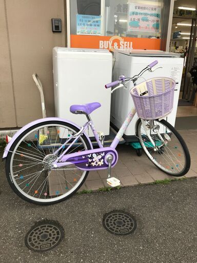 子供用自転車 パープル 24インチ