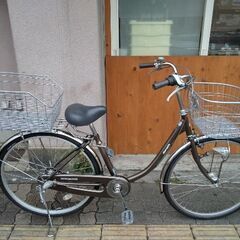 [MARUISHI]CONCISE(コンサイス)26吋ファミリーサイクル 内装3段/LEDオート/ブラウン