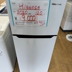 Hisense 2020年製 120L 2ドア 冷蔵庫 HR-B...