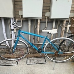 クロスバイク SPEAR ブルー ホワイト 青 白