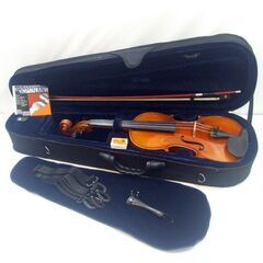 メンテ済み ドイツ製 Gerhard Hoyer 4/4 バイオリン ハインリッヒ ギル社 ケース フェルナンブーコ弓 ドミナント 30万相当 三角型ケース 名古屋近郊 試奏 手渡し可能 愛知県清須市にて試奏可能 管理（カ）T8171
