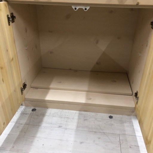 東馬レンジボード2枚扉ナチュラル【トレファク堺福田店】 - 食器棚、キッチン収納