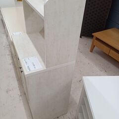 ★ジモティ割あり★  棚 ホワイト W59×D39.5×H121.5 クリーニング済み TC2789