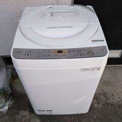 シャープ洗濯機6.0kg ２０１9年式  配達無料