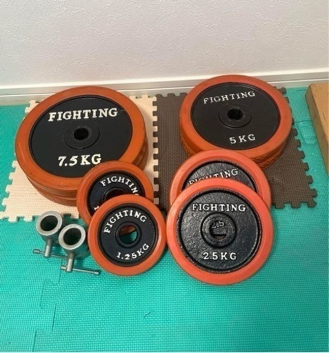 FIGHTING 10KG ダンベルプレート 2個セット FIGHTING 10キロプレート FIGHTING 10kg ダンベルプレート 2枚セット