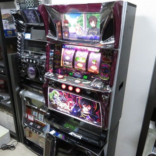 パチスロ実機 コードギアス 反逆のルルーシュ コイン不要機付き スロット機|江別市のリサイクルショップドロップ