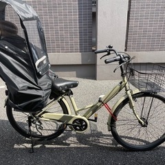チャイルドシート付き自転車