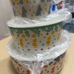 【新品】ムーミン陶器 保存容器3セット