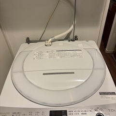 【洗濯機】21年製 シャープ 7.0kg ES-GE7E-W