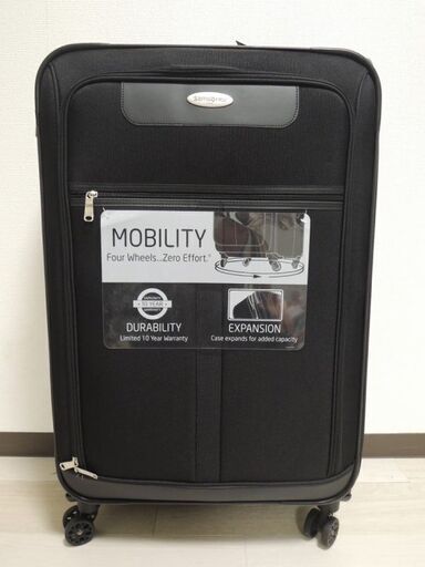 Samsonite サムソナイト ソフトスーツケース 大型 10泊 ダブルキャスター 軽量 ブラック/黒
