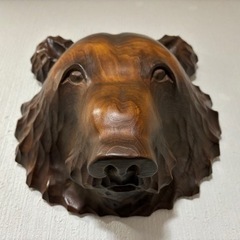 木彫り 熊の面