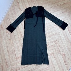 【新品未使用】パブリックトウキョウ　PUBLIC TOKYOエンブロイダリーセットニットワンピース