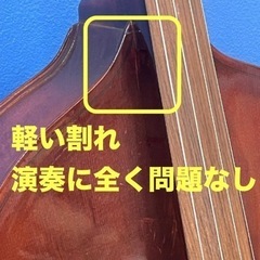 ウッドベース　コントラバス1971年チャキ正にデッドストックの佇まい ウッドベース コントラバス1971年チャキ正にデッドストックの佇まい