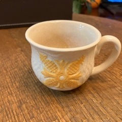 ハワイアンキルト柄のコーヒーカップ