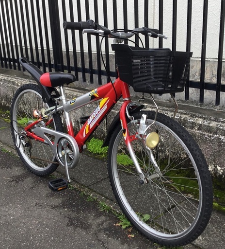 ＜整備済・良品＞レイサス・ジュニア・24インチ自転車・シマノ外装6段変速・鍵付き・お掃除済でピカピカです 整備済・良品＞レイサス・ジュニア・24インチ自転車・シマノ外装6段